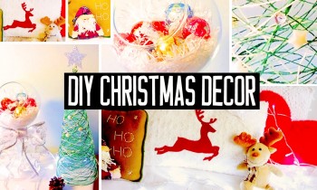 DIY Christmas room decorations! No-sew pillow, easy tree & more! Holiday decor