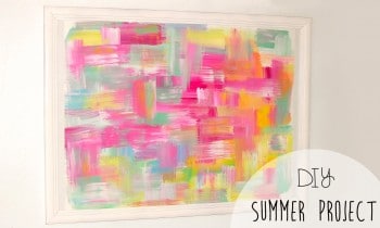 DIY easy room decor! Abstract wall art