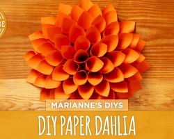 DIY Giant Paper Dahlia – HGTV Handmade