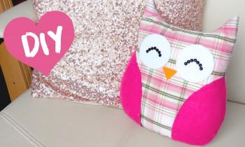 DIY ROOM DECOR ❤ Easy owl Pillow! (Sew/no sew)