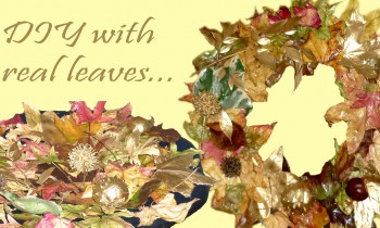 DIY ROOM DECOR – How to use real leaves for the fall season +decorating ideas