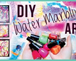 DIY Water Marble Room Art!