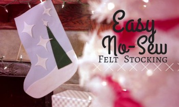 Easy No-Sew Felt Stocking