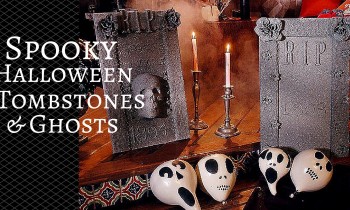 How to Make Spooky Halloween Tombstones and Ghosts