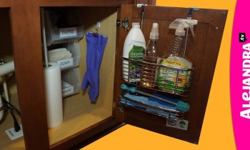 How to Organize Under the Kitchen Sink Cabinet