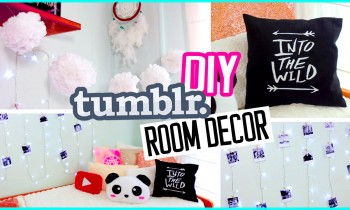 DIY Tumblr Room Decor! DIY Polaroids, Urban Outffiters pillow & more!