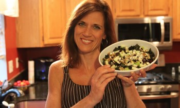 Kale Salad with Homemade Pumpkin Spice Vinaigrette