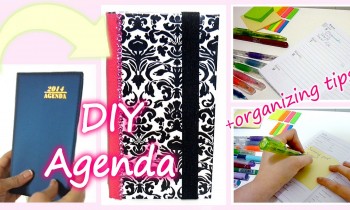 DIY back to school! Customizable AGENDA + easy organizing tips!