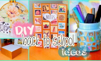 DIY back to school ideas! DIY organization, Tumblr inspired supplies & more!