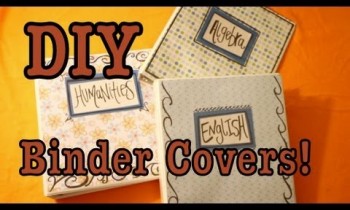 DIY: Binder Covers For School!