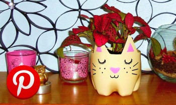 DIY cat planter! ❤ Pinterest recreation | DIY room decor