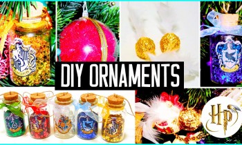 DIY Christmas tree ornaments! Harry Potter inspired! Holiday decorations