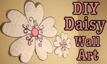 DIY: DAISY WALL ART! ROOM DECOR | #Roomspiration