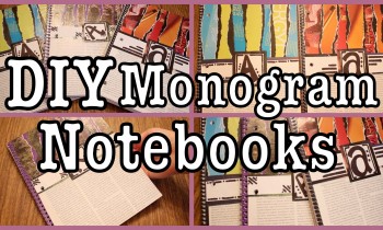 DIY: Monogram Notebooks! Back to School