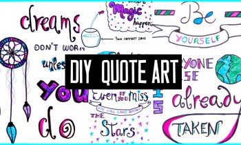 DIY motivational quote art! For your school binder, room decor & more! Tumblr inspired