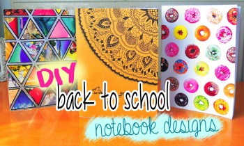 DIY Notebooks for back to school! Doughnuts, Tumblr & more! DIY supplies