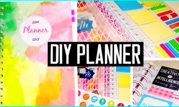 DIY PLANNER! Cover, decorations, dashboard, stickers & more! DIY supplies