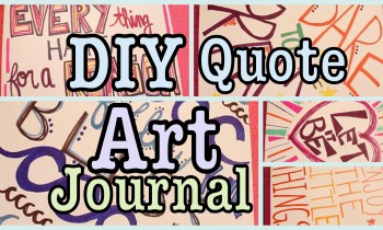 DIY: Quote Art Journal