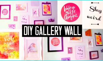 DIY ROOM DECOR! Design your wall arts & make your own gallery wall! EASY