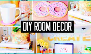 DIY ROOM DECOR! Desk decorations! Cheap & cute projects!