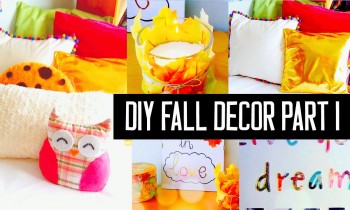 DIY room decor for fall! Spice up your room with no sew pillows, cheap tumblr decorations & more!