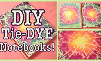 DIY: TIE-DYE Notebooks! Back to School