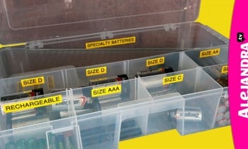 How to Organize Batteries (Part 9 of 9 Home Office Organization Series)