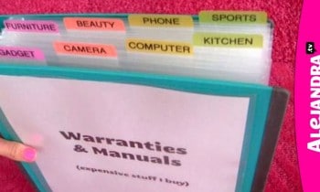 How to Organize Warranties, Manuals & Receipts