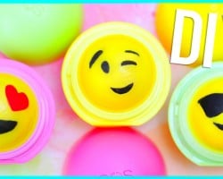 DIY EOS Lip Balm: EMOJI design! (Two Ways)