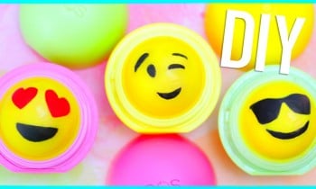 DIY EOS Lip Balm: EMOJI design! (Two Ways)