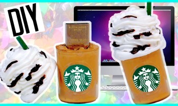 DIY STARBUCKS Frappuccino USB Flash Drive! DIY Back To School Supplies