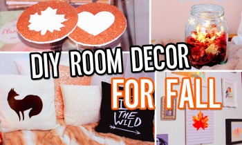 DIY Room Decor For Fall! Make Your Room Cozy: No-Sew Pillow, Tumblr Decorations & More!