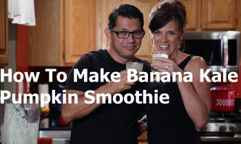 How to Make a Banana Kale Pumpkin Smoothie