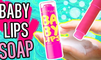 DIY BABY LIPS SOAP! Wash your hands with Baby Lips! For trips, school…