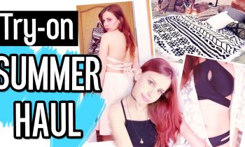 Try-on SUMMER HAUL 2016! Bikinis, backless dresses, round towels & Harry Potter!!?