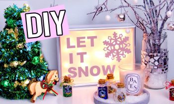 DIY Christmas Decorations! Light up sign, Edible Tree & more! Cute Holiday & Winter projects!