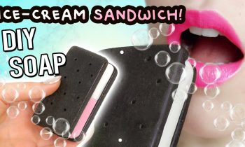 DIY Ice-cream Sandwich SOAP! Looks REAL! EASIEST Melt & Pour SOAP EVER!