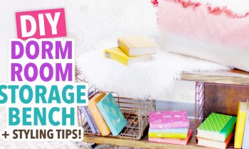 DIY Dorm Room Storage Bench – #DormRoomTakeover – HGTV Handmade