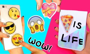 DIY Emoji LIQUID Stickers!! For your School Supplies, Phone case… DIY Emoji Projects!