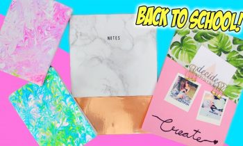 5-MINUTE DIY Notebooks for Back To School!